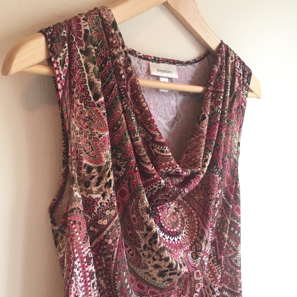 Dressbarn sleeveless drape neckline top Size S - Picture 8 of 8